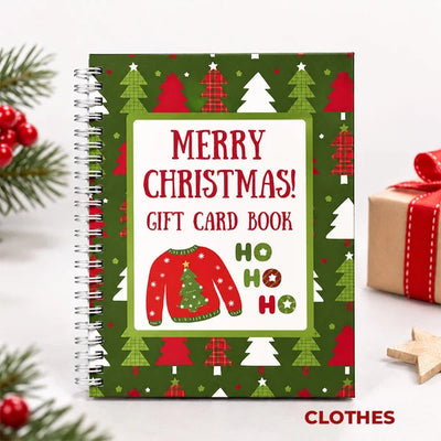 Christmas Gift Card Book – 12 Gift Card Pages & Personal Message Holder