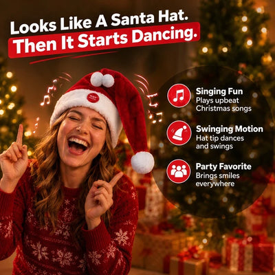 Singing & Dancing Santa Hat