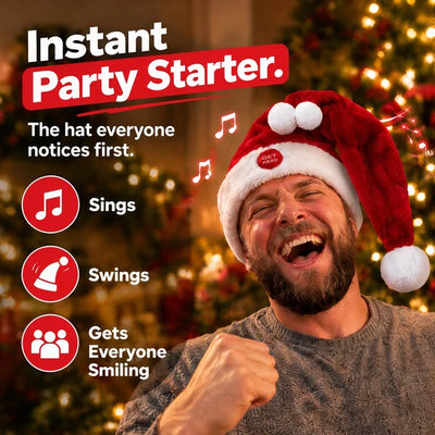 Singing & Dancing Santa Hat