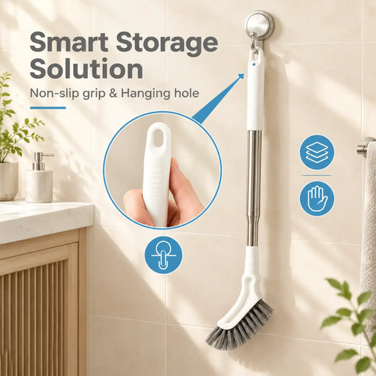 Telescopic Long Handle Crevice Cleaning Brush