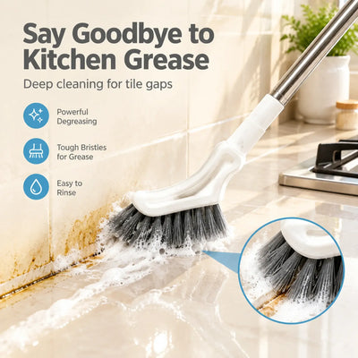 Telescopic Long Handle Crevice Cleaning Brush