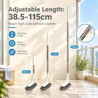 Telescopic Long Handle Crevice Cleaning Brush