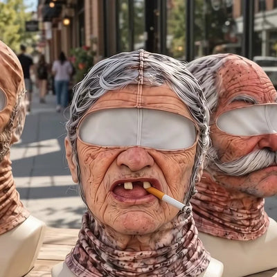 Old Man Ski Mask 3D Funny Face Balaclava
