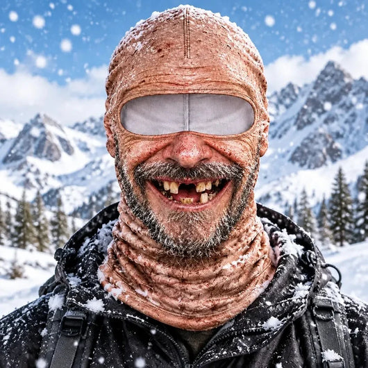 Old Man Ski Mask 3D Funny Face Balaclava