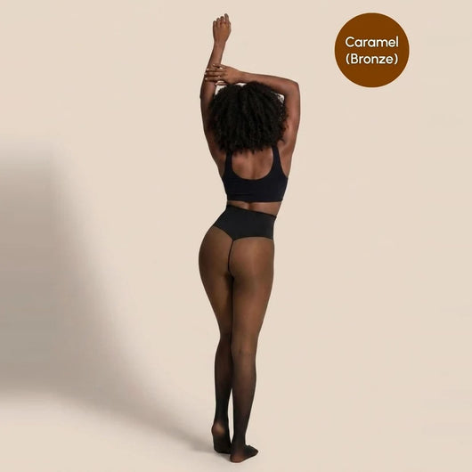 Sheer Illusion Fleece-Lined Tights