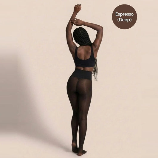 Sheer Illusion Fleece-Lined Tights